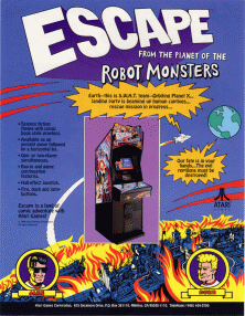 Atari Games: Escape From the Planet of the Robot Monsters